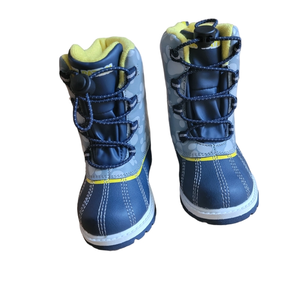 Paw Patrol Duck Boots Size 7 Little Boys Toddler Chase Marshall blue grey yellow